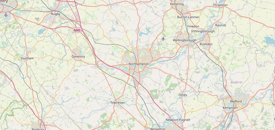 Map of the Northampton area we cover
